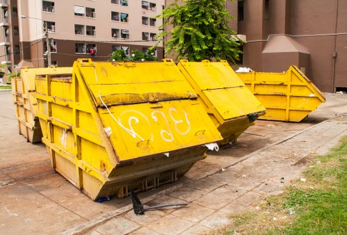 Professional team conducting office clearance in Highbury
